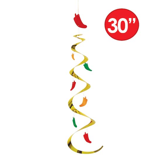 Beistle 30" Chili Pepper Whirls, 6ct.